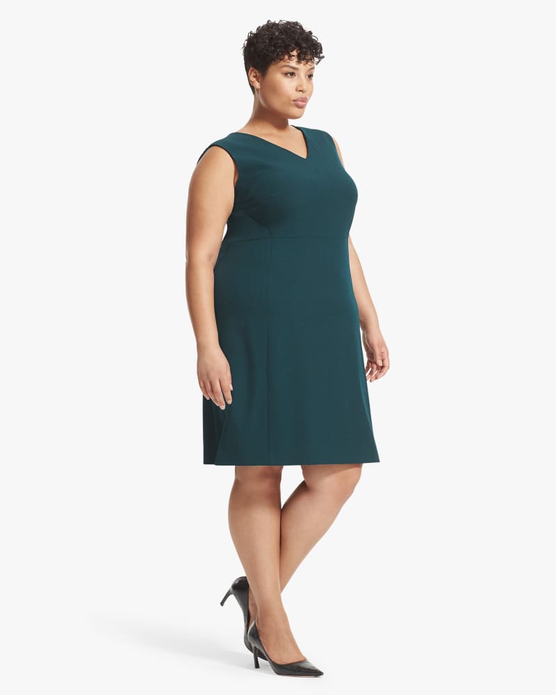 Plus size model wearing Annie A-Line Dress by M.M.LaFleur | Dia&Co | dia_product_style_image_id:160729